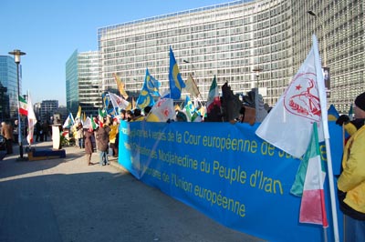 Demonstration outside EU headquarters