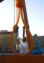 Hanging prisoners in Iran