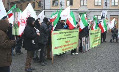 Stockholm witnessed third day of demonstration in support of the PMOI