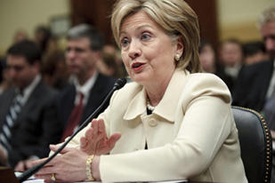 Hillary Clinton, the Secretary of State said the US was determined to prevent Iran from developing nuclear weapons