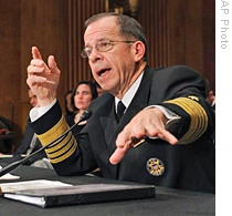 Chairman of the U.S. Joint Chiefs of Staff, Admiral Mike Mullen on Capitol Hill, 21 May 2009