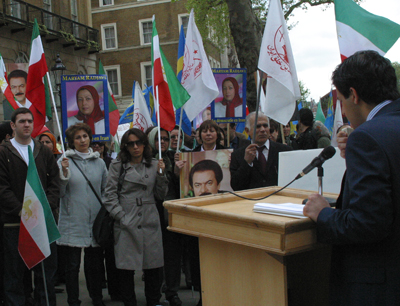 London demonstration against restrictions imposed on residents of Camp Ashraf. Iranian exiles in various countries around the world called on the Iraqi government to respect a resolution recently passed by the European Parliament. 
