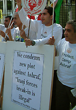 Iranians protest in support of Camp Ashraf residents