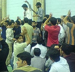 Students at the University of Zanjan (northwest Iran) on May 20 disrupted a speech by Mirhossein Moussavi, former mullahs' prime minister, and demanded explanations about his role during the 1988 massacre of political prisoners. 