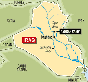 Camp Ashraf, Iraq - Home to 3400 members of main Iranian opposition group, the People's Mojahedin Organization of Iran (PMOI/MEK)