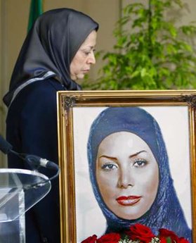 Maryam Rajavi at Neda's memorial ceremony at Auvers sur Oise