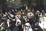 Women demonstrators in Tehran chant death to Khamenei, hail to Mossadeq