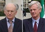 David Kilgour, Chair of the Latin America and Carribean policy working group, Canadian International Council (right) and David Matas, one of Canada's best-known lawyers (left)
