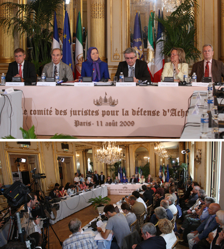 At a press conference in Paris, international lawyers, jurists, and European figures called for a UN-supervised international force to protect Camp Ashraf, home to members of the People’s Mojahedin Organization of Iran (PMOI/MEK).