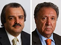 Left: Mohammad Mohaddessin, Chairman of the NCRI’s Foreign Affairs Committee, Right: Parviz Khazai, the NCRI’s representative in Nordic countries