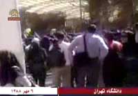 A video grab of students protests in Tehran University on Sept 28, 2009