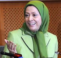 Mrs. Maryam Rajavi, President-elect of the Iranian Resistance unveiled the mullahs’ behind the scenes decisions on the creation of a centralized organization for repression and terror, and efforts to accelerate the production of a nuclear bomb in a press conference in Brussels on November 11, 2009.