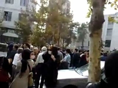 Anti-regime protest in Tehran, November 4, 2009