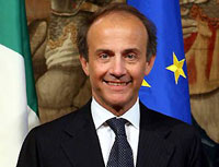 Italian minister of European Affairs, Andrea Ronchi