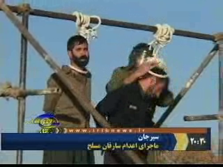 Public hanging of two prisoners in Sirjan, Iran - December 23, 2009