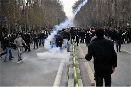 Tehran, December 24, 2009 - Anti-government protest