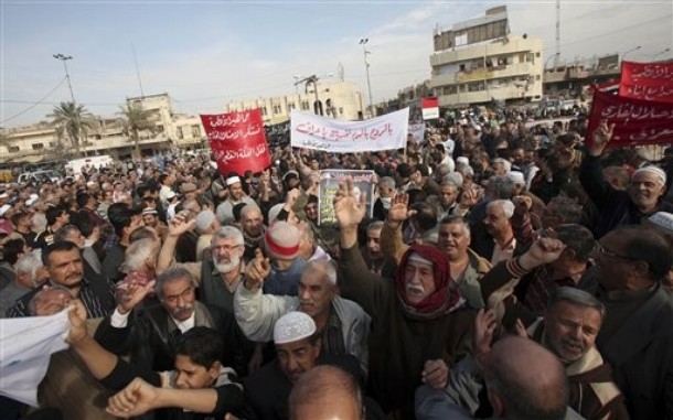 Protests against Iranian regime in Azamiyah, Iraq, Dec 25, 2009