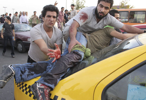 File Photo: Injured protestor, June 15, 2009