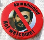 No welcome to Ahmadinejad