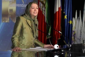 Maryam Rajavi speaking at the first Worldwide Convention of Iranians in Paris-February 2014