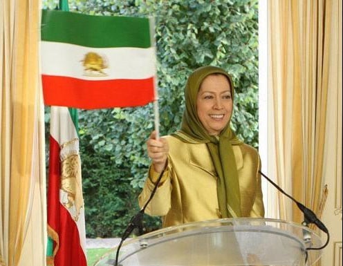Maryam Rajavi in a video message to the UN Rally by thousands of Iranians chanting "Rouhani Is No Moderate, must be expelled from the UN."
