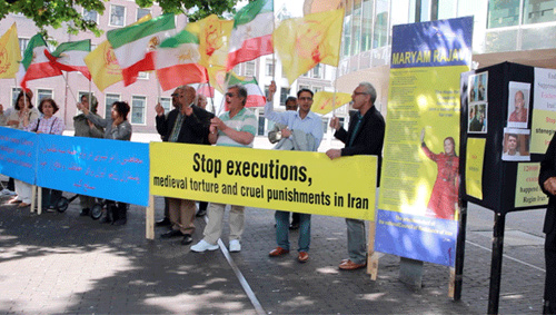 Iranian supporters of the PMOI (MEK) hold rally in The Hague
