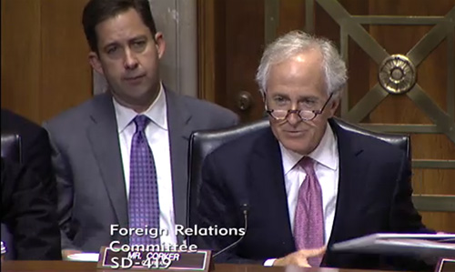Chairman of the US Senate Committee on Foreign Relations, Sen. Bob Corker
