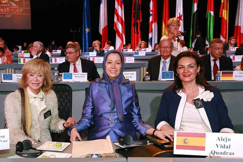 Mrs. Rajavi with European dignitaries