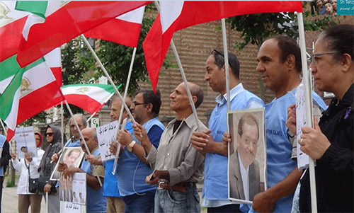  Supporters of the PMOI (MEK) in Denmark denounce executions in Iran