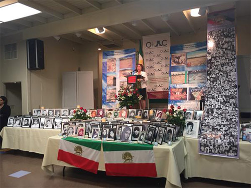 Iranian-American community in Los Angeles on August 16 gather to remember the victims of the 1988 massacre of political prisoners in Iran