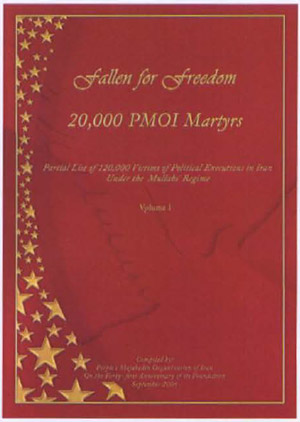 Partial list of 120,000 victims of political executions in Iran under the mullahs' regime. (PMOI)