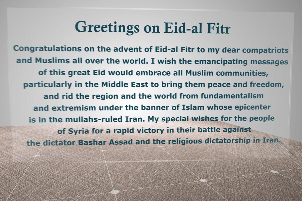 Maryam Rajavi's message to mark Eid al-Fitr