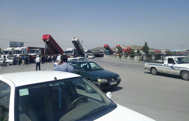 Iran-third day of strike by truck drivers