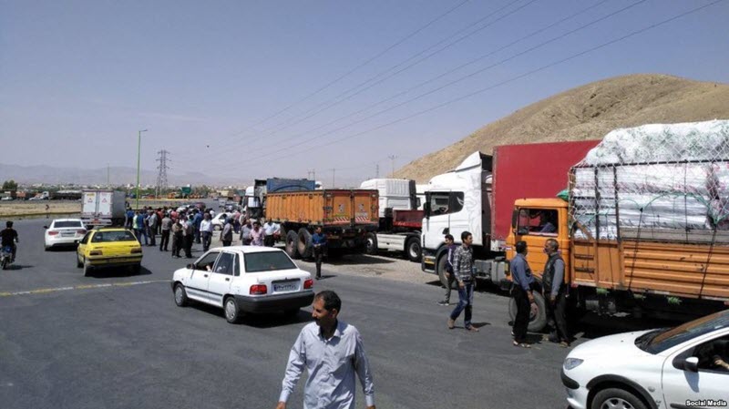 nationwide truck driver’s strike in Iran,