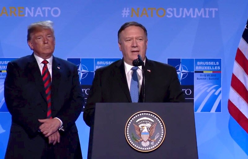 Mike Pompeo urged European countries to support American plans to cut Iran regime off from world energy markets
