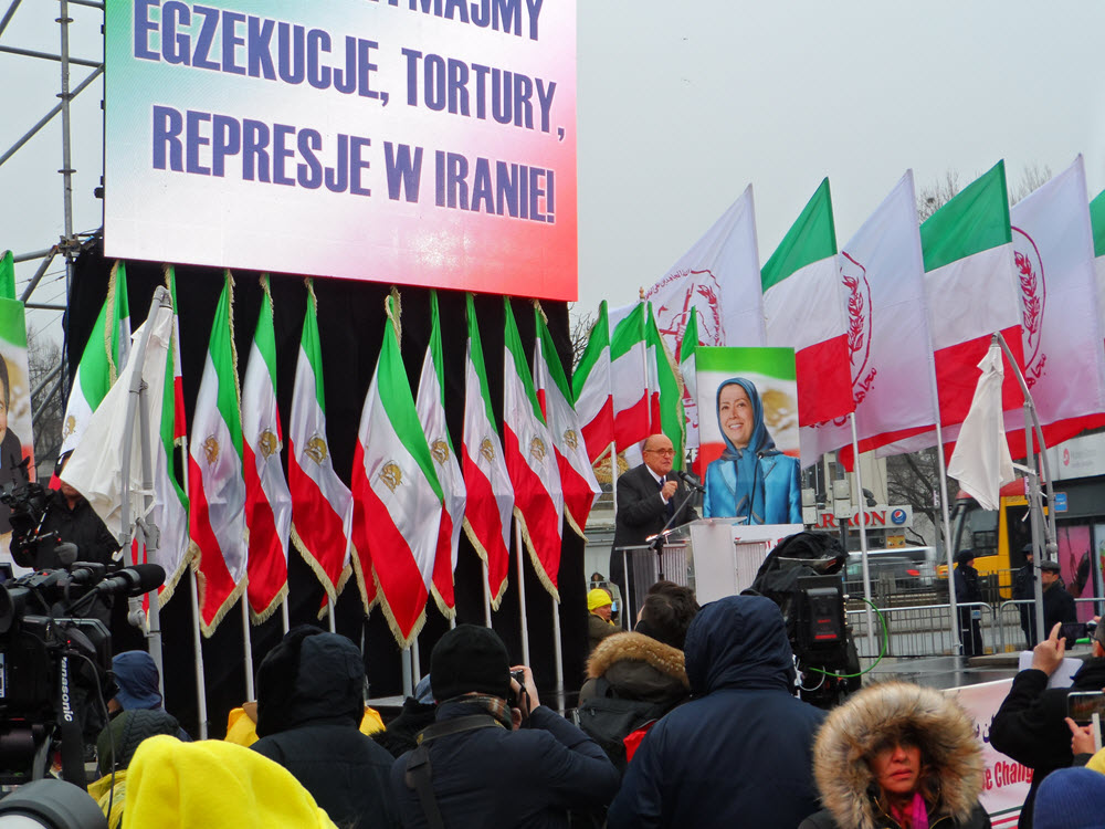 Live Reports: MEK's Free Iran Rally Outside the Warsaw Summit
