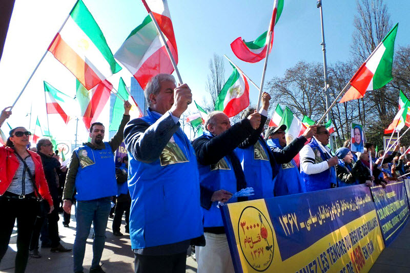 UN Headquarters in Geneva: Demonstration Against Human Rights Violation in Iran