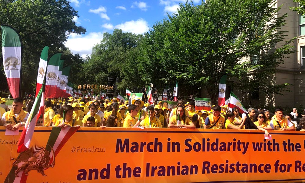 Iranian-Americans March in DC for a Free Iran