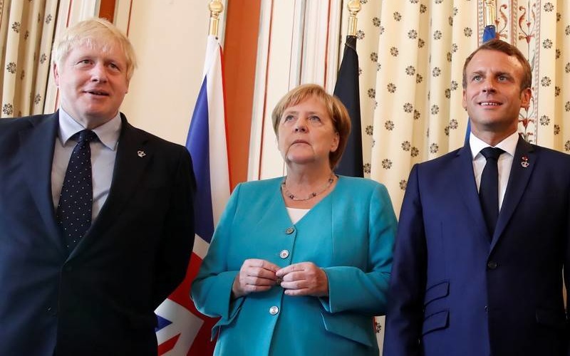 The leaders of the United Kingdom, France and Germany 