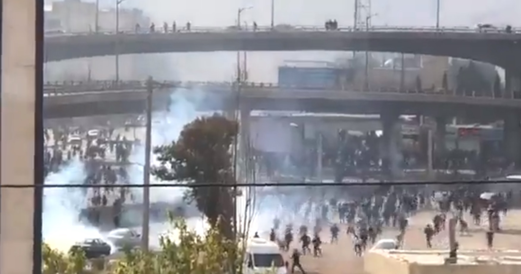 Shiraz, south-central Iran, new footage shows protesters forcing the regime's oppressive forces to retreat