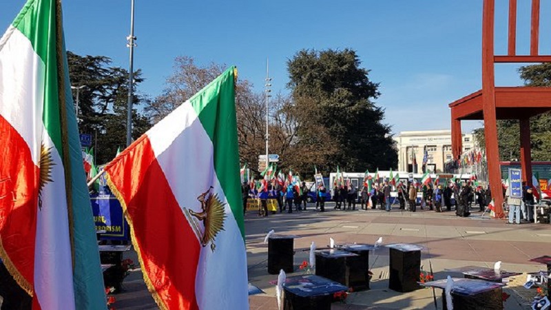 On November 8, 2019, supporters of the People’s Mojahedin Organization of Iran (PMOI/MEK), staged a demonstration in front of the UN office in Geneva.