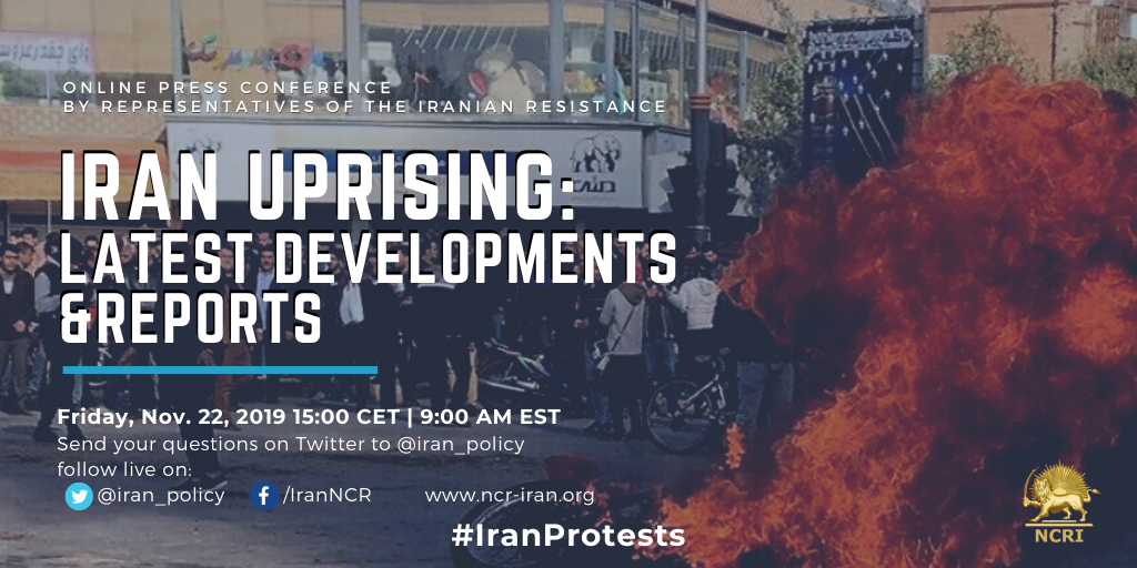 Live conference, discussing Iran uprising. Representatives of the Iranian opposition to discuss Iran Protests