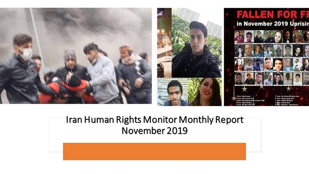 At Least 1000 Protesters Killed in Iran in November - Monthly Report by Human Rights Group 
