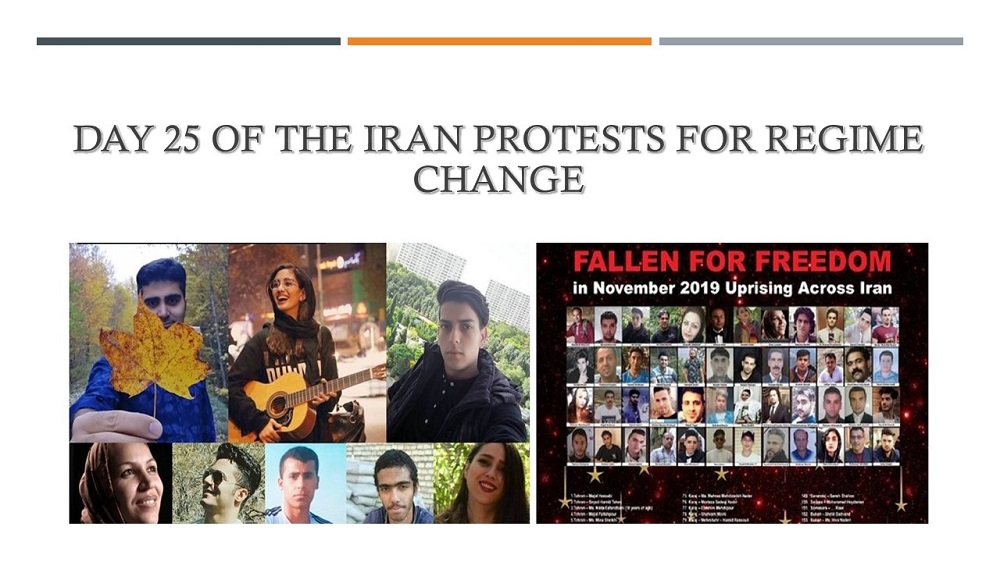 Day 25 of the Iran Protests for Regime Change 
