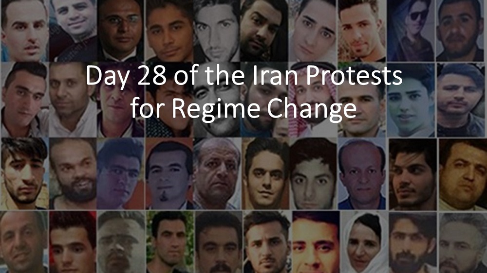 Day 28 of the Iran Protests for Regime Change