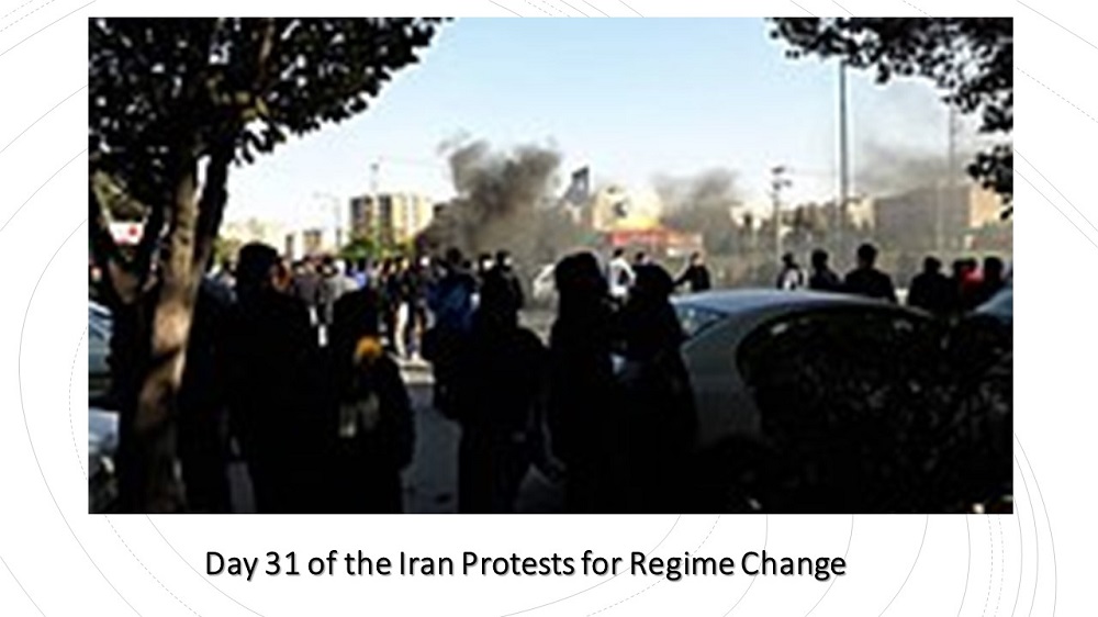 Day 31 of the Iran Protests for Regime Change