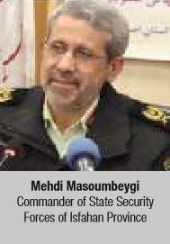 Mehdi Masoumbeygi Commander of State Security Forces of Isfahan Provinc